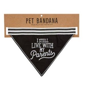 Pet Bandana - Live With Parents - NWT